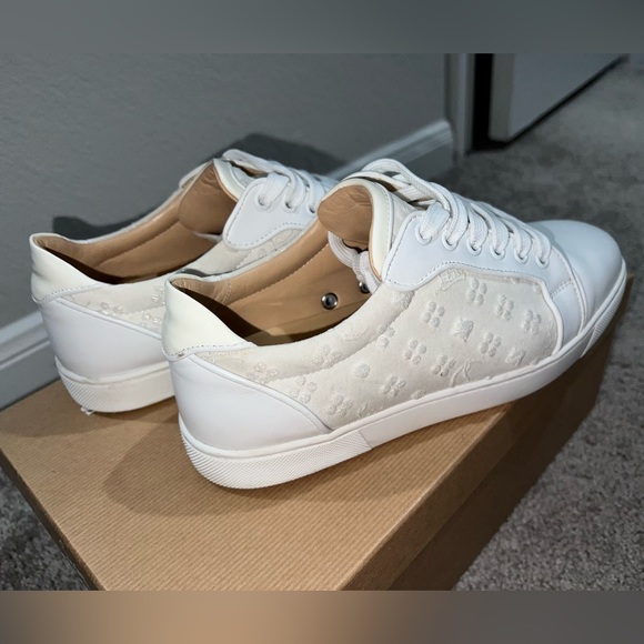 Vieira Orlato leather sneakers in white - Christian  Christian Louboutin Vieira  Sneakers